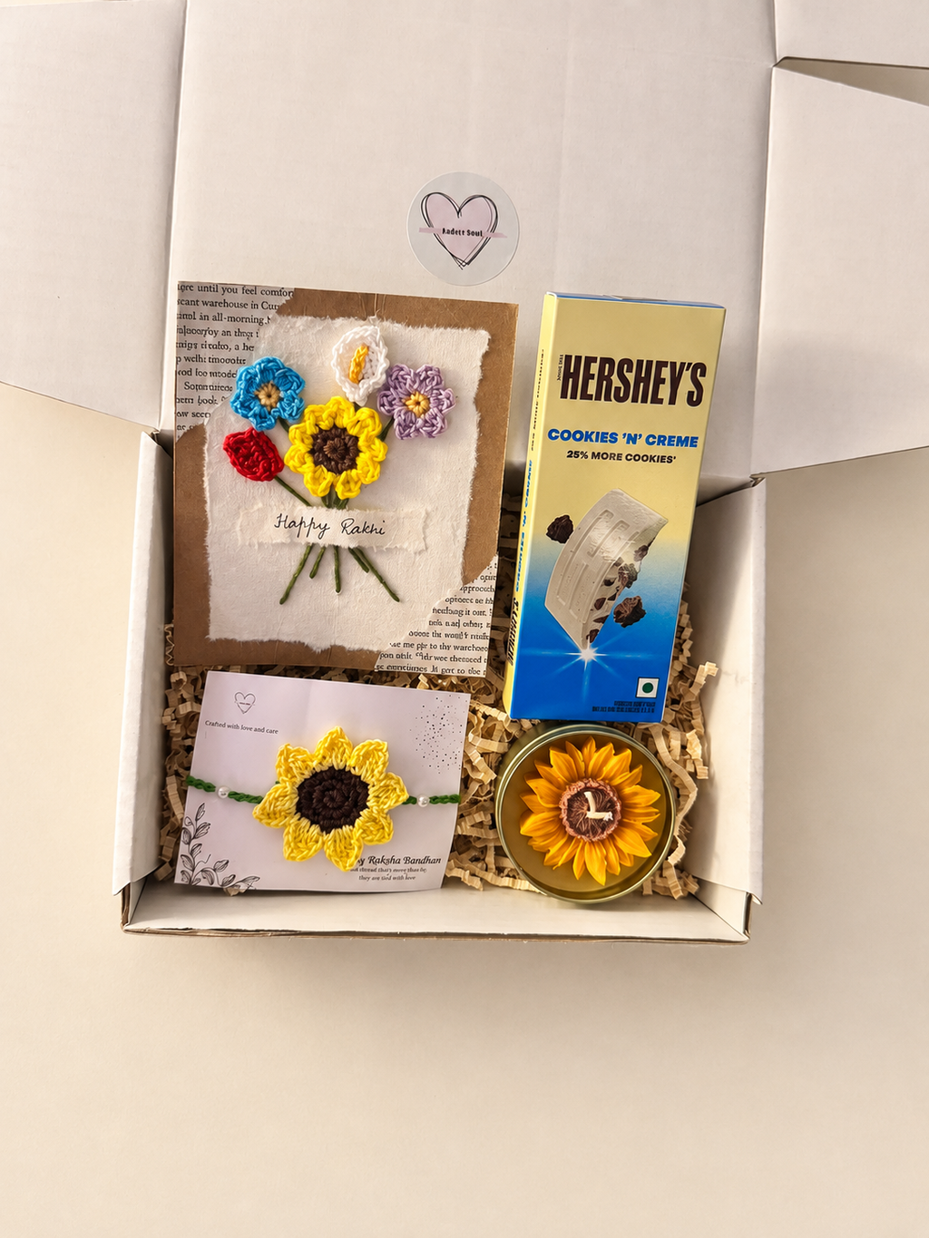 Sunflower Rakhi Gift Set