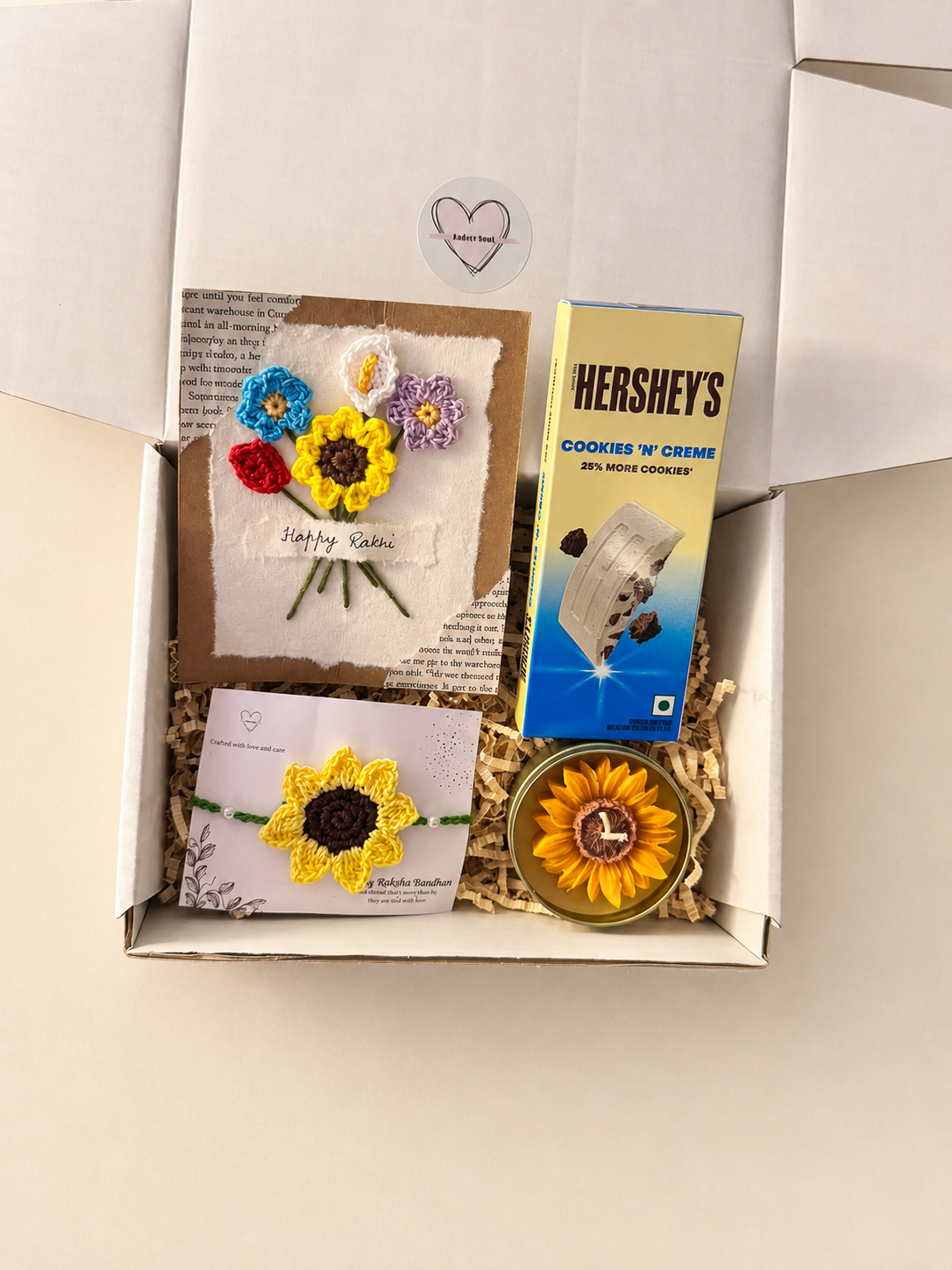 Sunflower Rakhi Gift Set