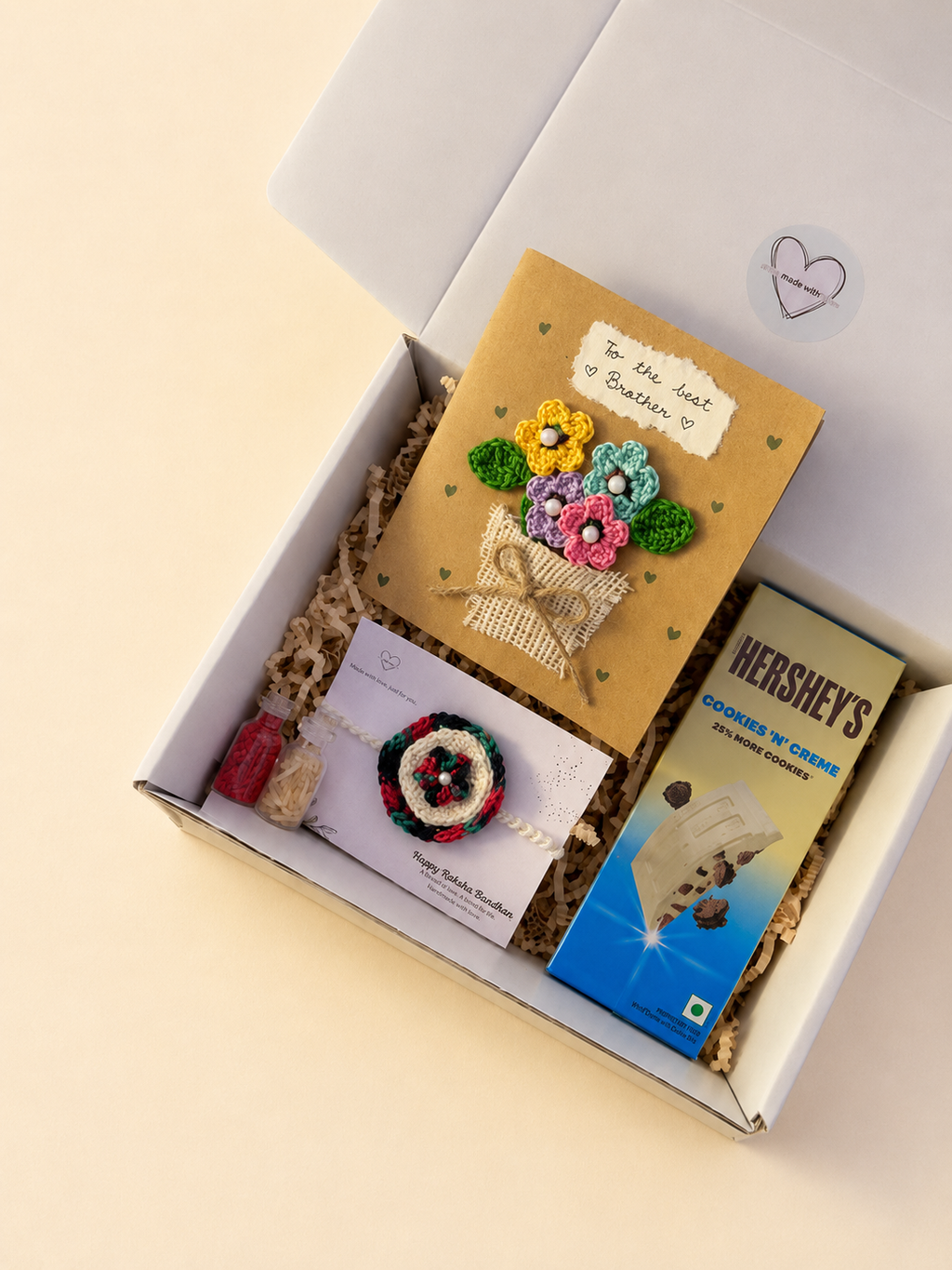 Floral Rakhi Gift Set