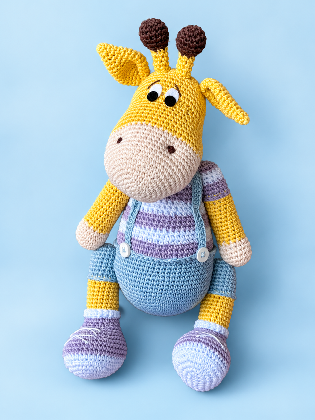 Oliver the Giraffe purple colorway front view