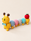 Pip the Caterpillar full view on warm beige background