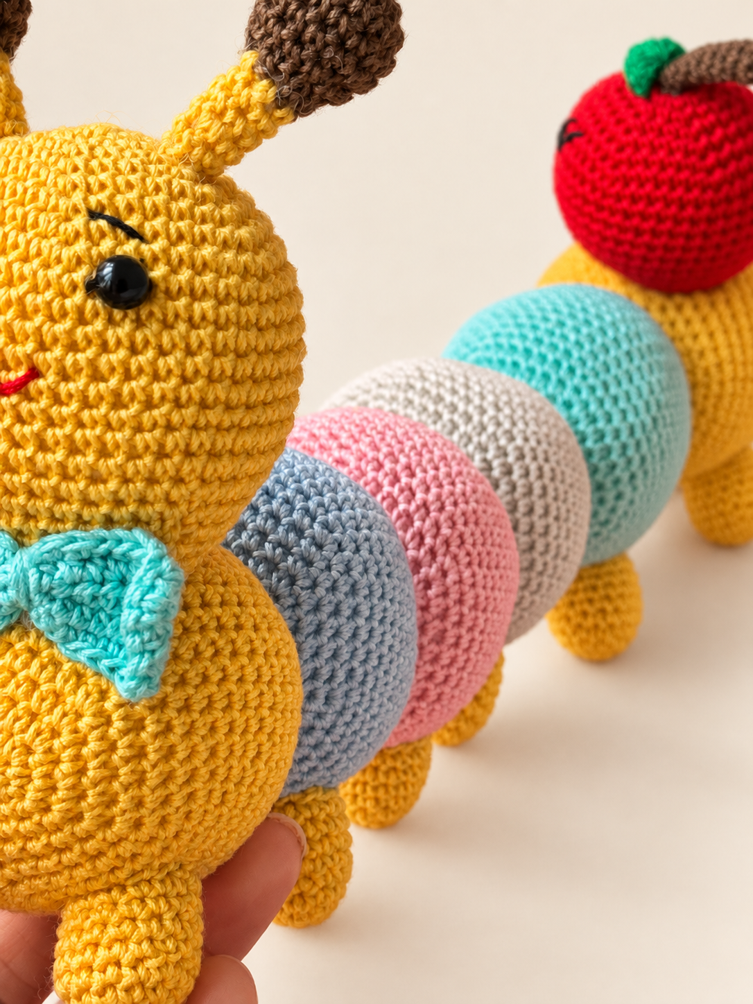 Pip the Caterpillar side body detail